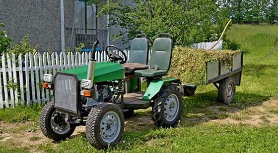 Самодельный полноприводный трактор 4х4