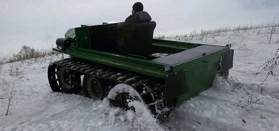 Вездеход БОРУС - первый выезд.