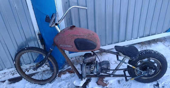 Самодельный мопед из бензопилы