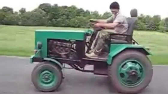 Самодельный трактор с двигателем "Москвич"