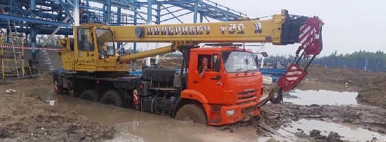 Как работают автокраны на Севере