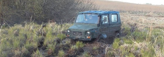 Стоковый ЛуАЗ-969 на квадрорезине