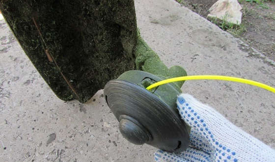 Замена лески на мотокосе