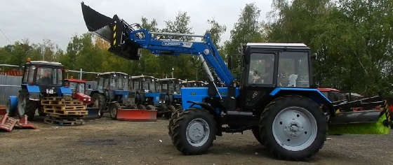 Ремонт трактора Беларус-82.1 с фронтальным погрузчиком