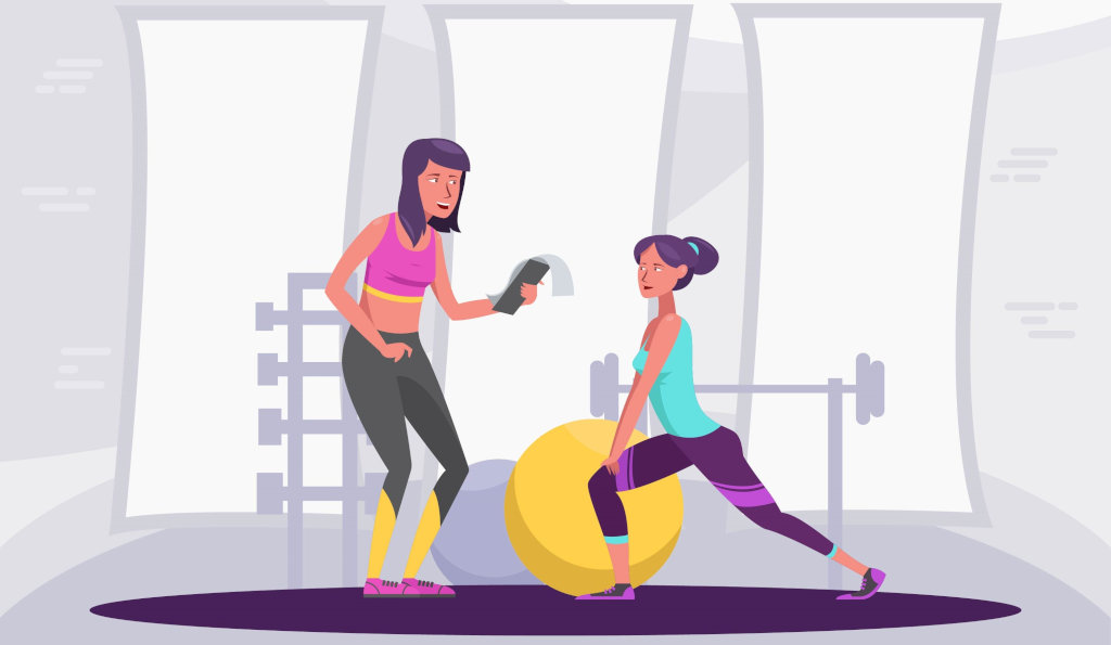 Занятия фитнесом