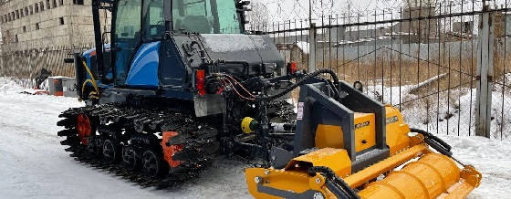 Трактор Агромаш 90ТГ и финская фреза ротоватор MERICRUSHER