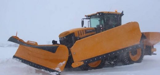 JCB 8330 уборка снега