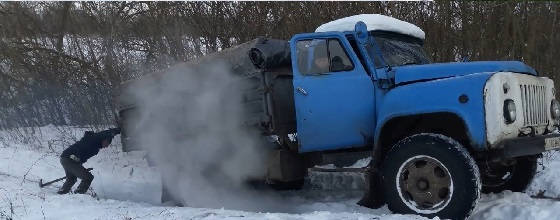 Газ 53 ВАЛИТ БОКОМ