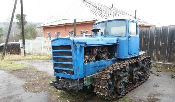 Трактор ДТ-75 На новых гусеницах
