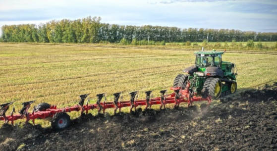 John Deere 9460RT и плуг Gregoire