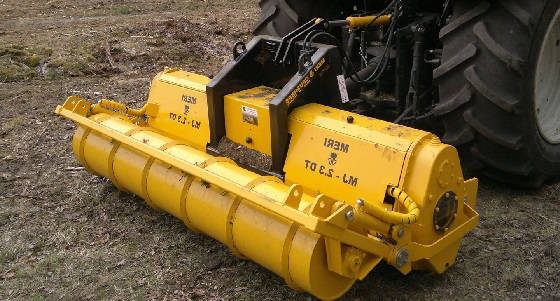 МТЗ-1221 с финской фрезой ротоватором MeriCrusher MJ-1.8ST