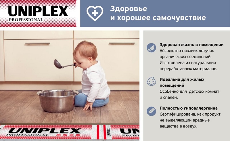 подложка под ламинат uniplex professional