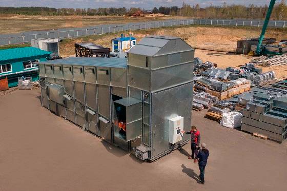 конвейерная зерносушилка