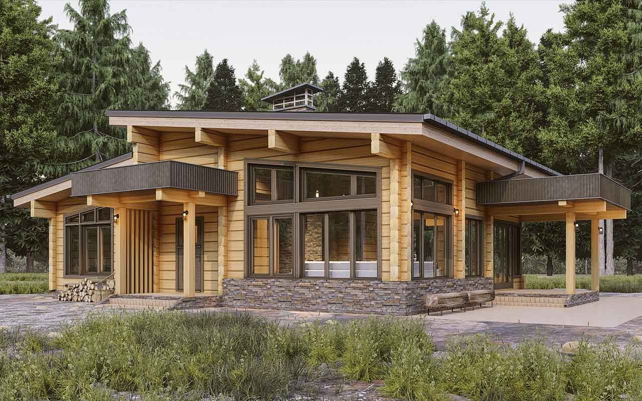 Дома из клеёного бруса