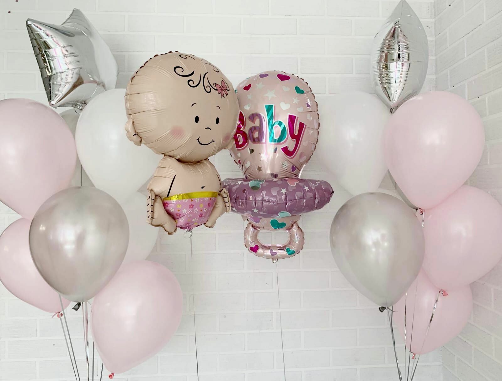 Воздушные шары на выписку из роддома