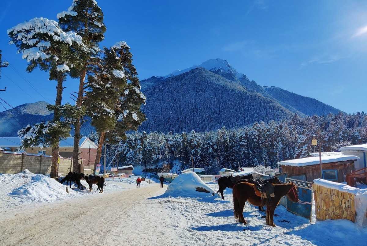 Погода и климат в Архызе в декабре-январе