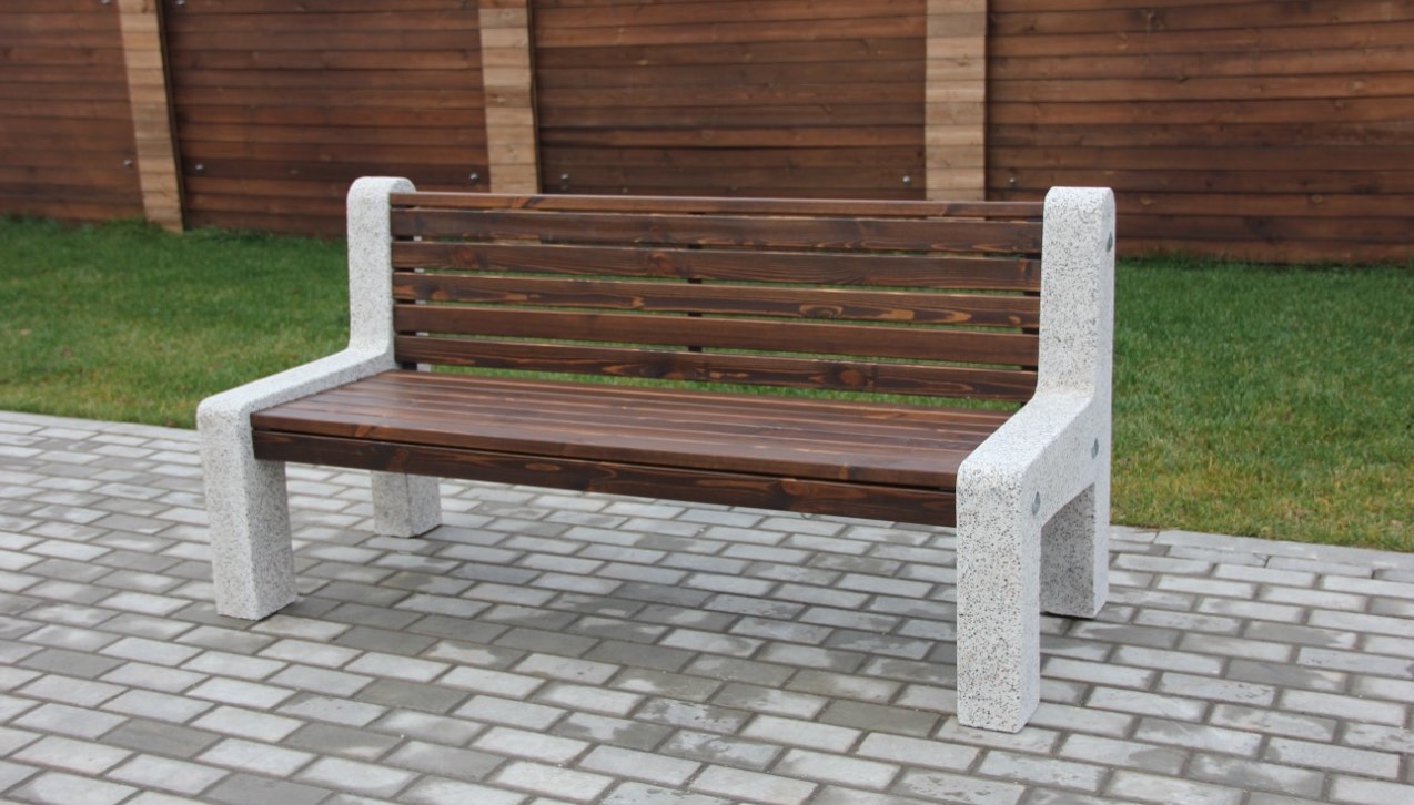 Бетонные скамейки