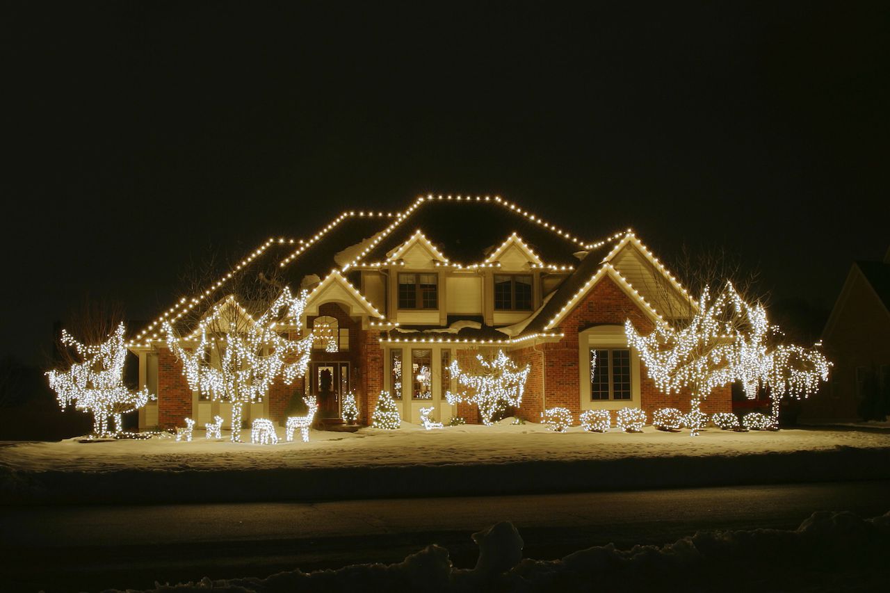 Световое оформление домов