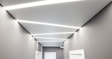 Натяжные потолки и освещение